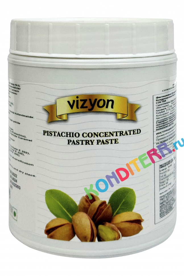 Кондитерская паста Фисташковая Vizyon, 1 кг