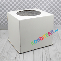 Короб 330*330*300 белый с окном