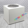 Короб 330*330*300 белый с окном