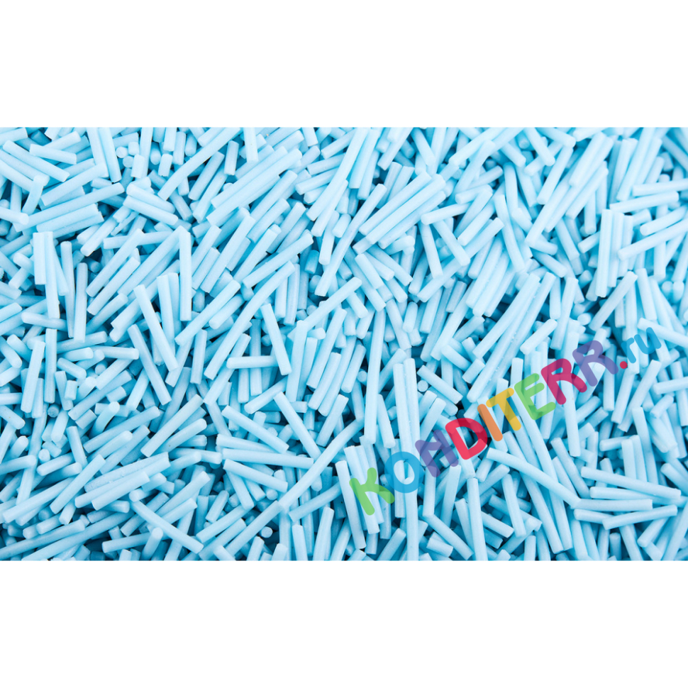 Посыпка "Вермишель голубая пастельная"