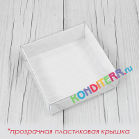 Коробка для 4-х пирожных моти. 12х12х4 см