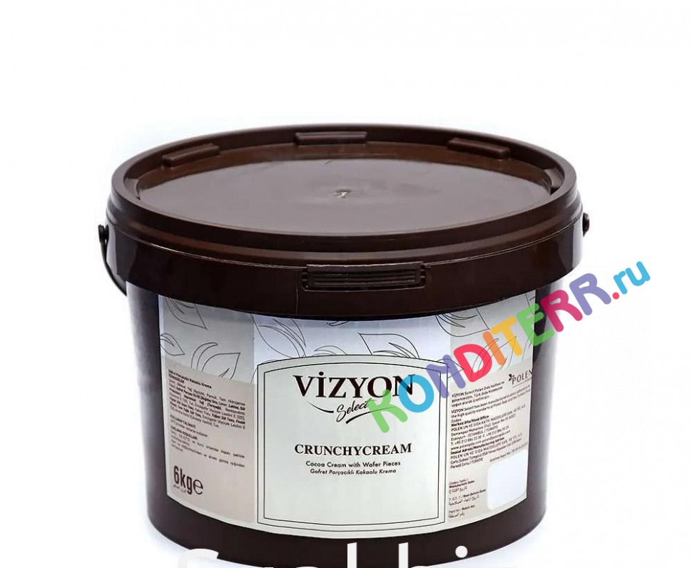 Покрытие кранч шоколадное с кусочками мокко Vizyon Select