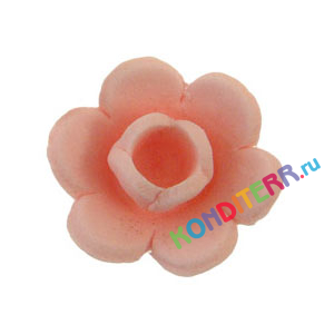  Украшение сахарное "Розочка розовая", 16шт