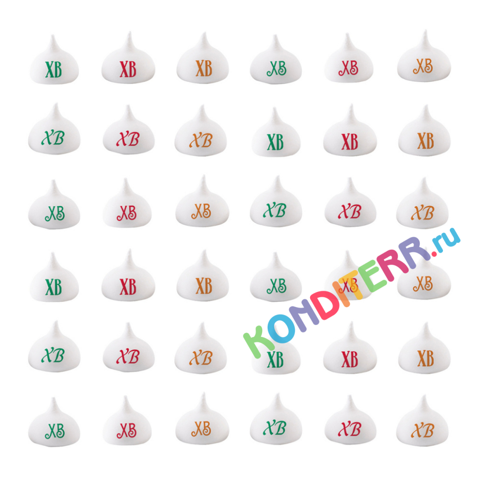 Сахарные фигурки (20x20 мм) "ХВ", 100 г