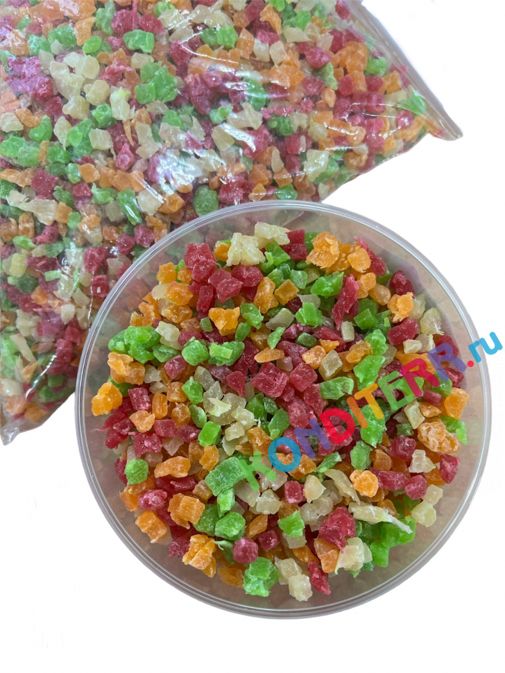 Цукаты ананас, кубики