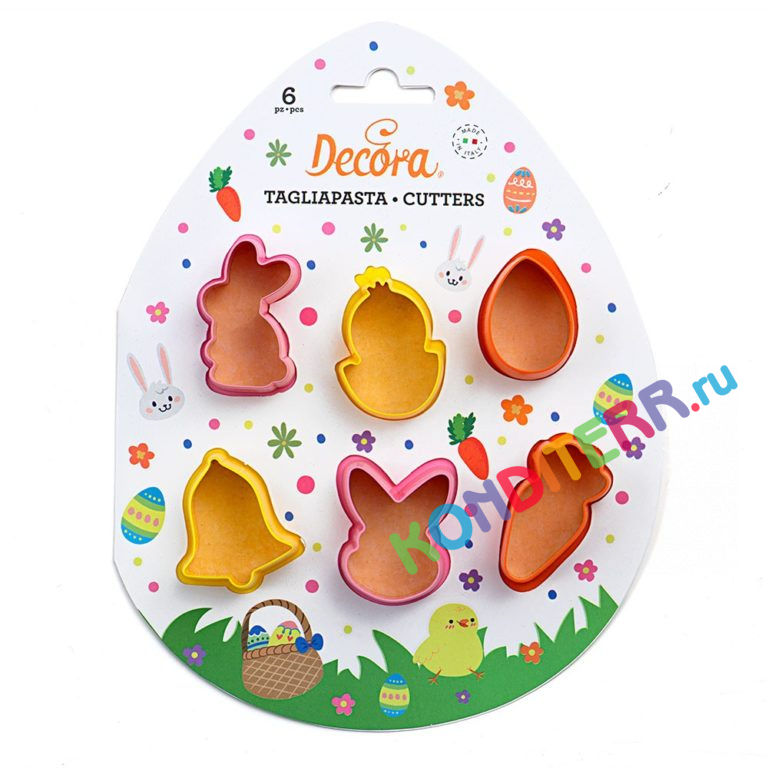 Вырубка "Пасхальный микс", набор 6 шт