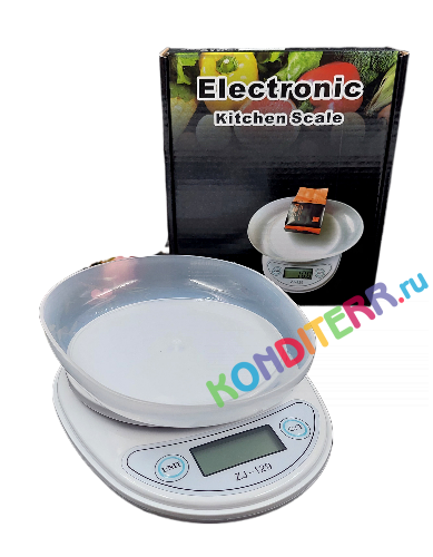 Весы электронные Kitchen Scale с чашей Овал, до 5кг