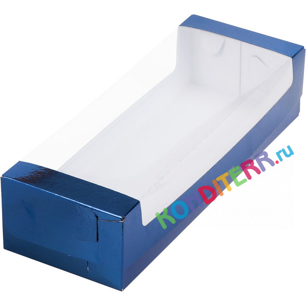 Коробка для рулета с прозрачной крышкой, 30*11*8см, в ассортименте