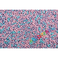 Посыпка "Шарики перламутровые голубой, лиловый, розовый d2мм", 1кг